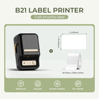 - The NIIMBOT B21S is a versatile and powerful Bluetooth thermal label printer, perfect for printing wide-format labels with ease and efficiency. With support for 25mm to 50mm label widths, this bold red-colored model is not only eye-catching but also hig