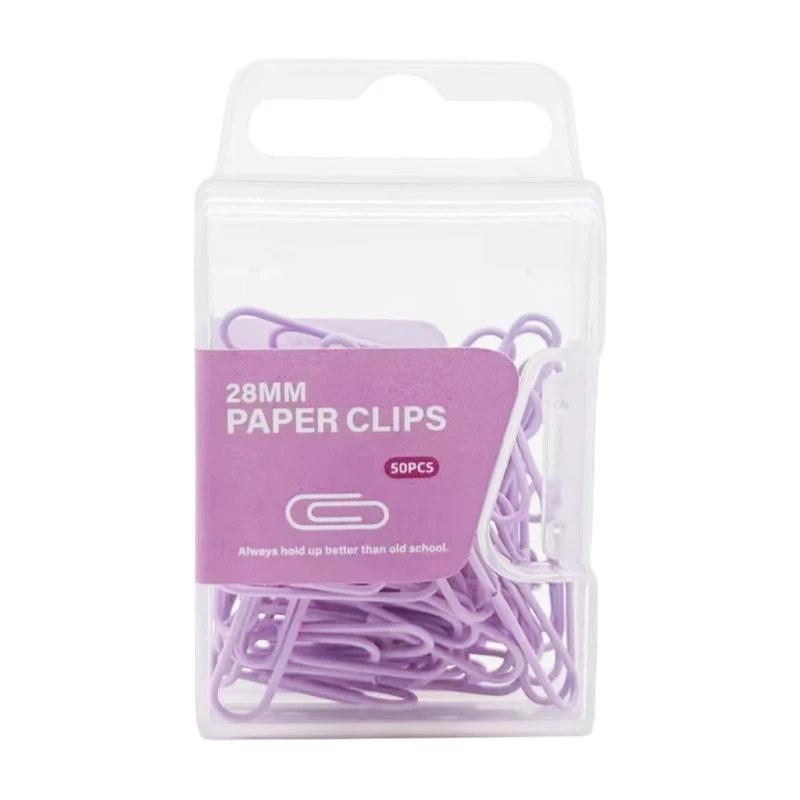 Jtmax Clip Paper 28 mm 50's Vinyl Jt24095004Ple, Purple - School & Office Supplies - Filing