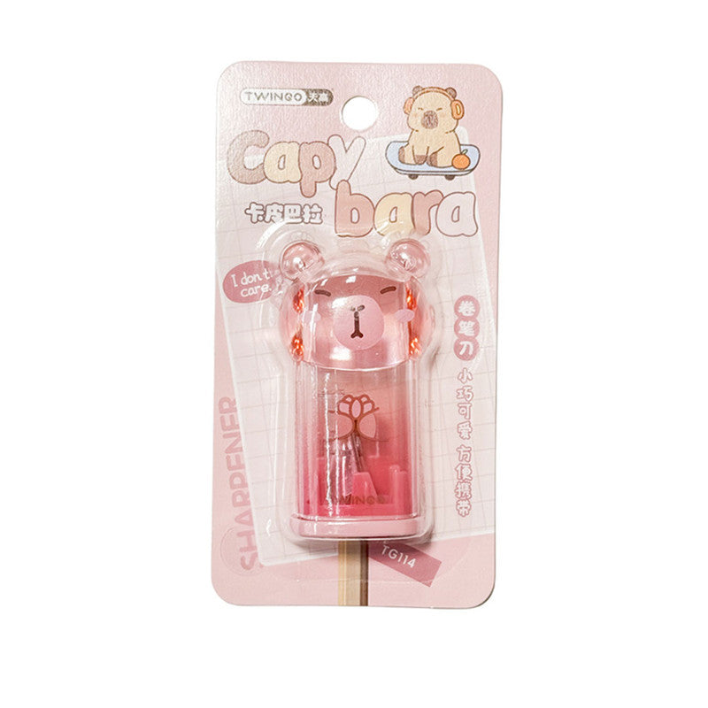 One-Hole Sharpener Capybara Pink JT24092005