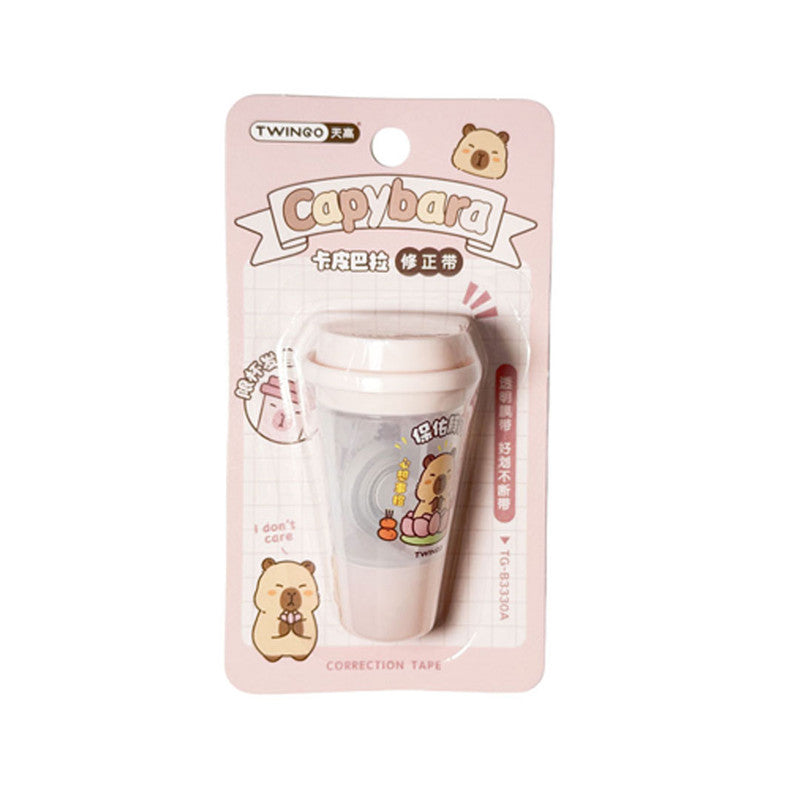 Correction Tape Tea Cup Type Capybara 5mmx6m Pink JT24092011