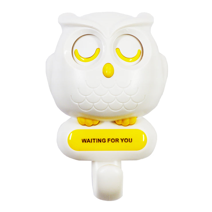 JTM Wall Hook JT24171009 White Owl Wink - Housekeeping