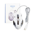 JTM Mouse JT25107012 White 1.5M Wired Gaming USB