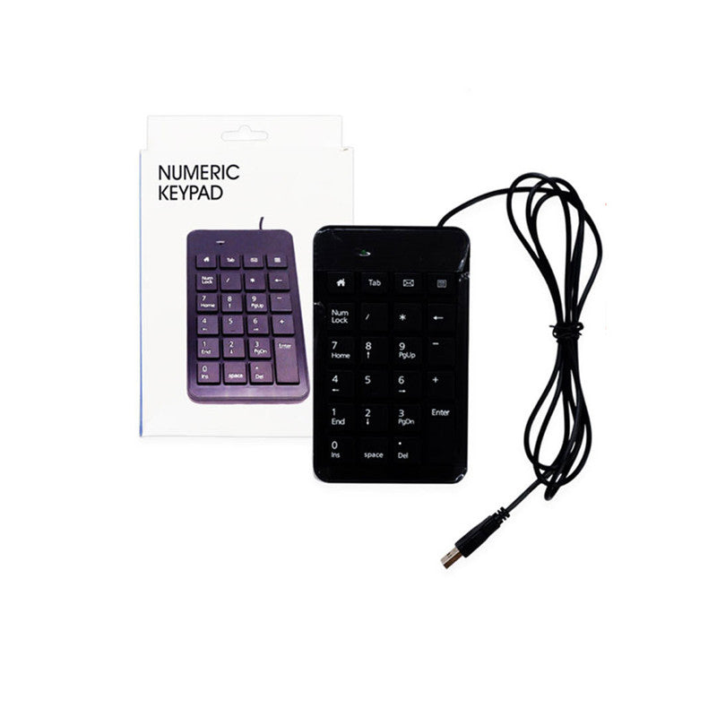 JTM Keyboard JT25107038 Black 1.3M Wired Numeric Slim