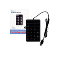 JTM Keyboard JT25108049 Black 1.3M Wired Numeric Wide