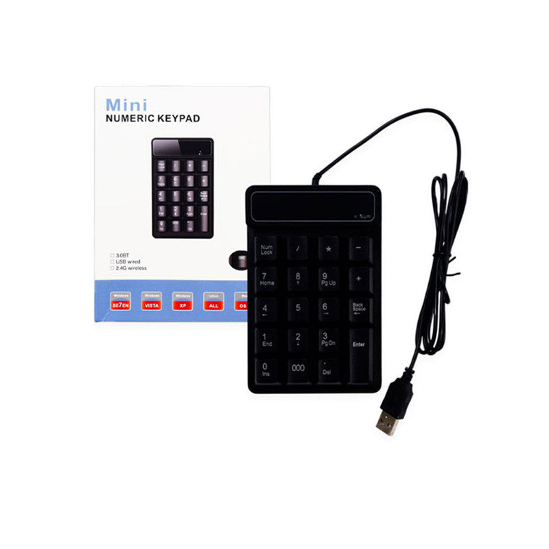 JTM Keyboard JT25108049 Black 1.3M Wired Numeric Wide