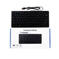 JTM Keyboard JT25107040 Black Wired Slim 3