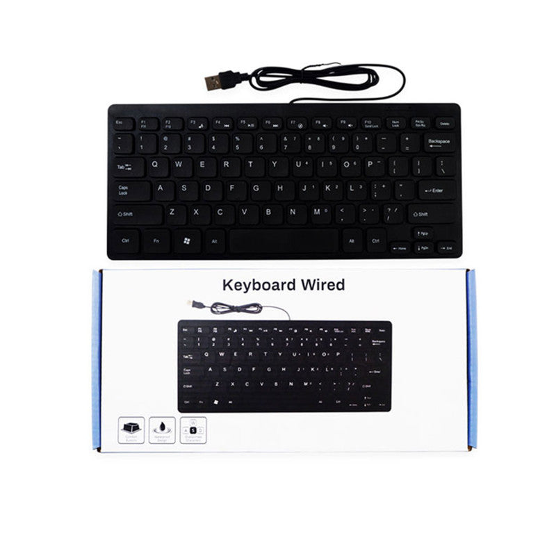 JTM Keyboard JT25107040 Black Wired Slim 3
