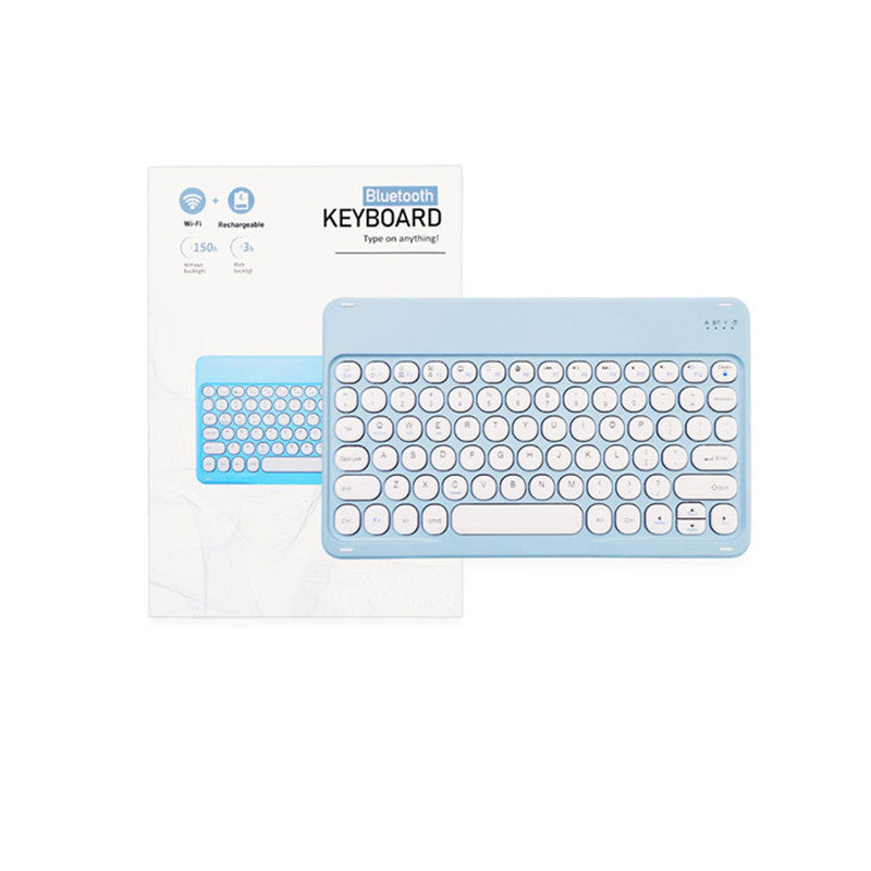 JTM Keyboard JT25108051 Blue Wireless Rechargeable Bluetooth 78 Keys