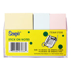 Scripti Sticky Note 3 pads 100 sheets Pastel with Case - School & Office Supplies - Note Pads
