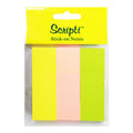 Scripti Tape Flag 25x75mm Neon 80 Sheets 3 colors - School & Office Supplies