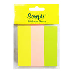 Scripti Tape Flag 25x75mm Neon 80 Sheets 3 colors - School & Office Supplies
