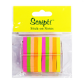 Scripti Sticky Note 50x10 mm 50 Sheets 5 Colors Pad With Dispenser - School & Office Supplies