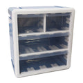 Qubit Desk Organizer Quad Cube Blue 4 drawer - Home & Office Accessories