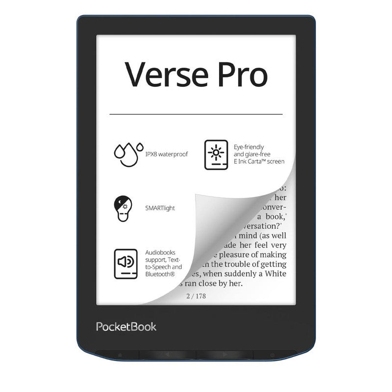 Pocketbook Ebook Verse Pro Azure 6In 16Gb E Ink Carta