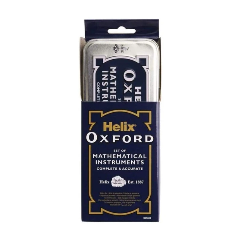 Maped Helix Math Set Oxford 9 Pieces Silver B35009 - School Supplies - Drawing & Technical Tools