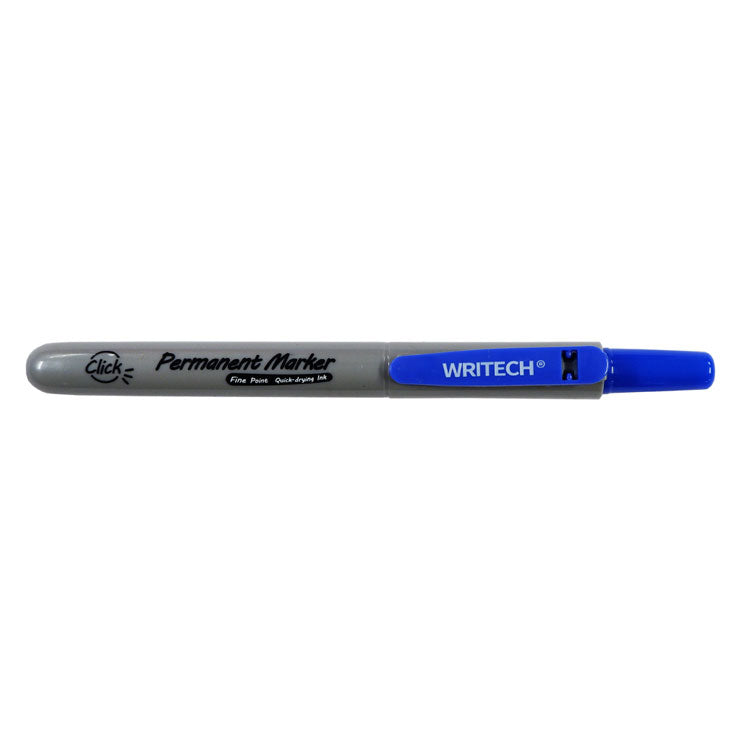Writech Retractable Permanent Marker W-805P Blue - School & Office Supplies - Writing