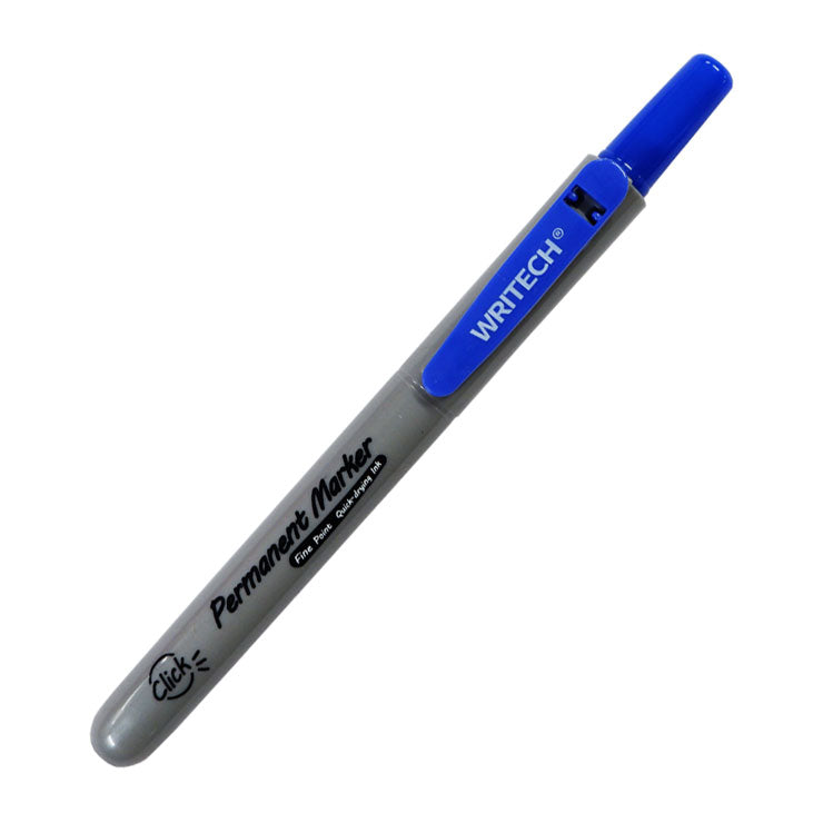 Writech Retractable Permanent Marker W-805P Blue - School & Office Supplies - Writing