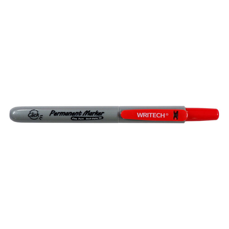 Writech Retractable Permanent Marker W-805P Red - School & Office Supplies - Writing