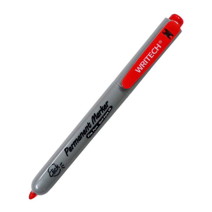 Writech Retractable Permanent Marker W-805P Red - School & Office Supplies - Writing