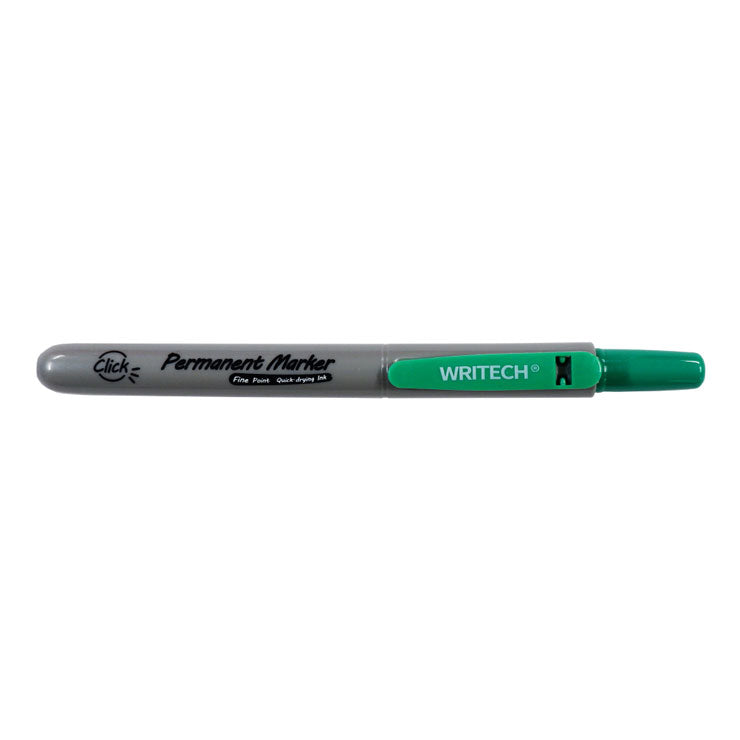 Writech Retractable Permanent Marker W-805P Green - School & Office Supplies - Writing