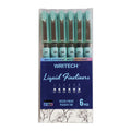 Writech Liquid Fine Liner Pen Set W-704 6s - School & Office Supplies