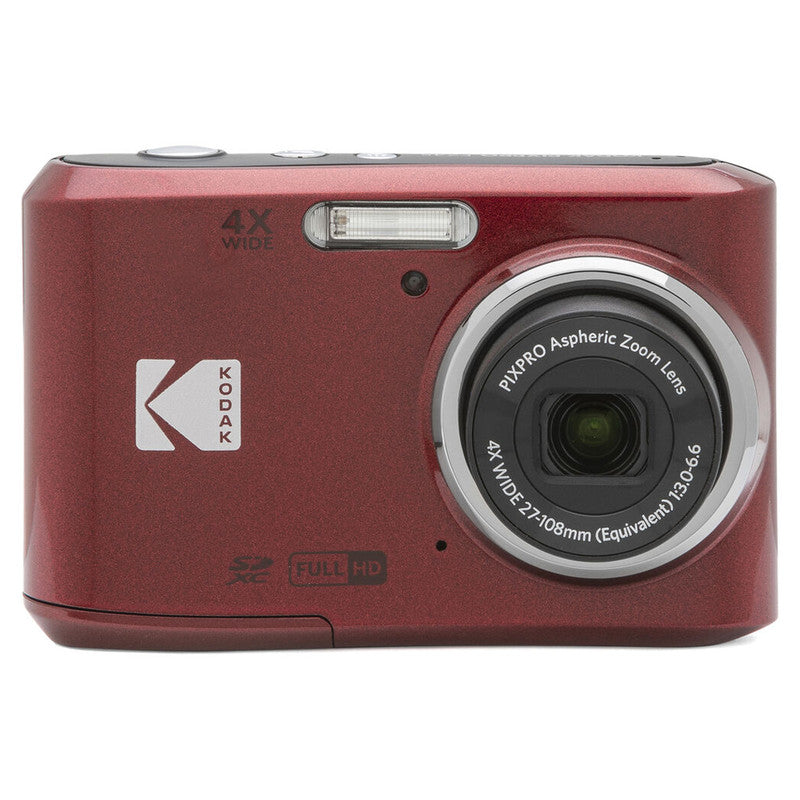 Kodak Digital Camera FZ45 Red Pixpro Friendly Zoom Compact Digital Camera 4x Optical Zoom Aa Battery