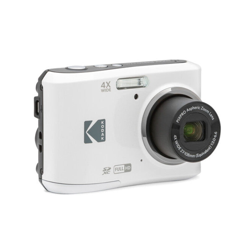 Kodak Digital Camera FZ45 White Pixpro Friendly Zoom Compact Digital Camera 4x Optical Zoom AA Battery