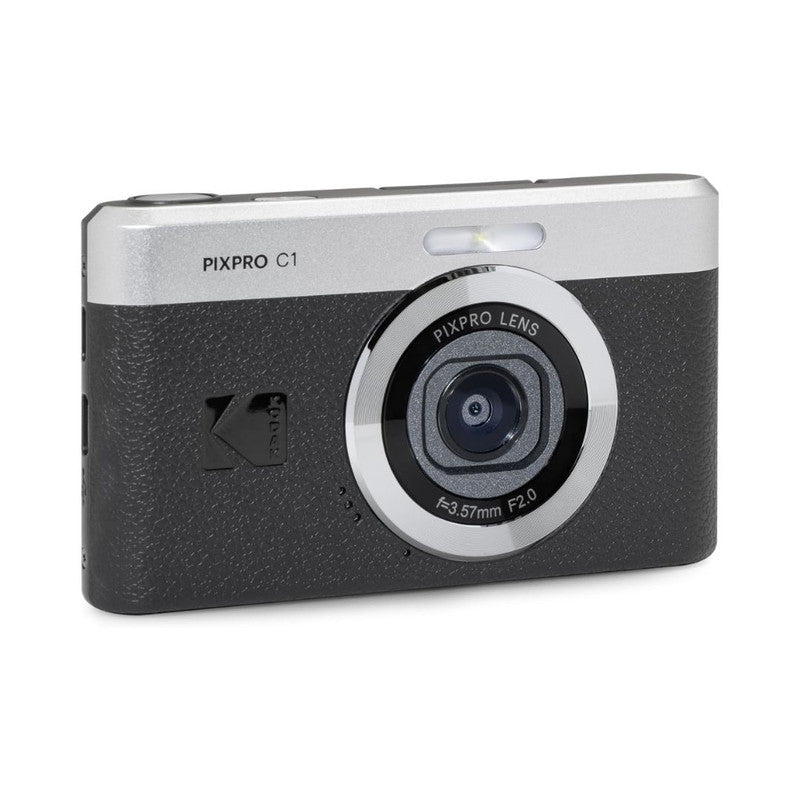 Kodak Digital Camera C1 Black Pixpro Compact Digital Camera With 16GB Tf Card & Card Reader Bundle Set Built In Li