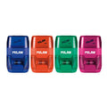 Milan Two-Hole Sharpener Compact with Eraser Blue Green Pink BYM10139 (Color May Vary- Sold per piece)