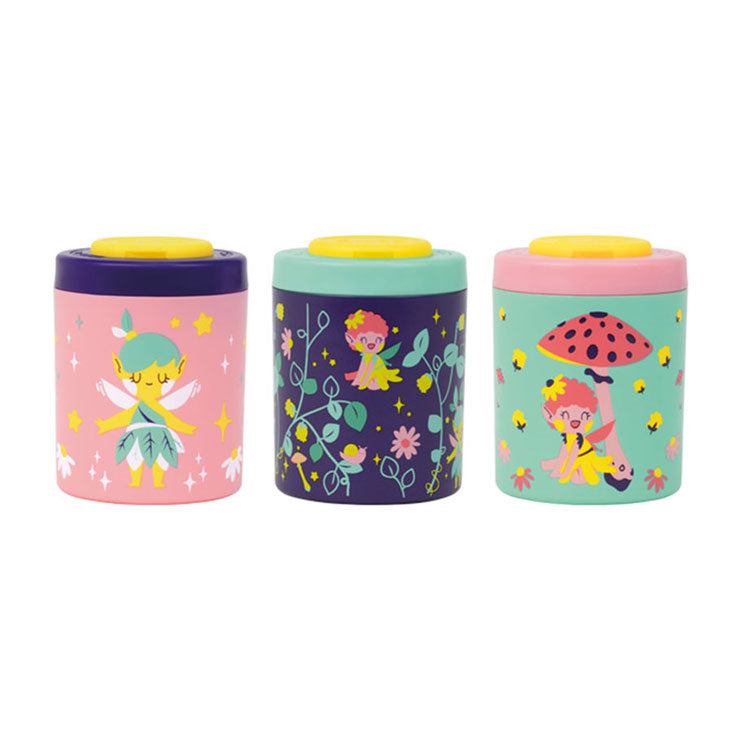 Milan Two-Hole Sharpener Fairy Tale with Container Pink Lilac Turquoise 20161912FR (Color May Vary)
