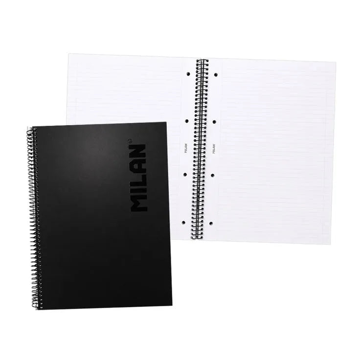 Milan Spiral Notebook 80's Hard Cover A4 - School & Office Supplies