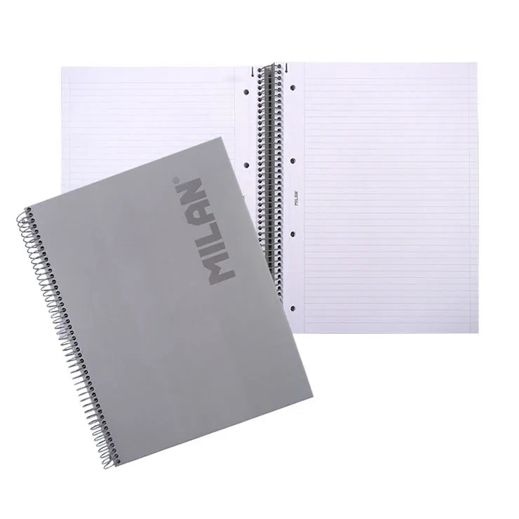 Milan Spiral Notebook 80's Hard Cover A4 - School & Office Supplies