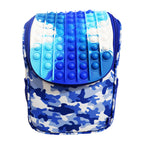 Zipit Mini Backpack ZPMB-3 Blue Camo Zip and Pop - Backpacks - Gift Items for Kids