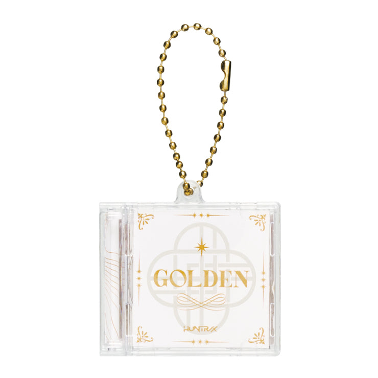 KPop Demon Hunters Mini CD Keyring Golden