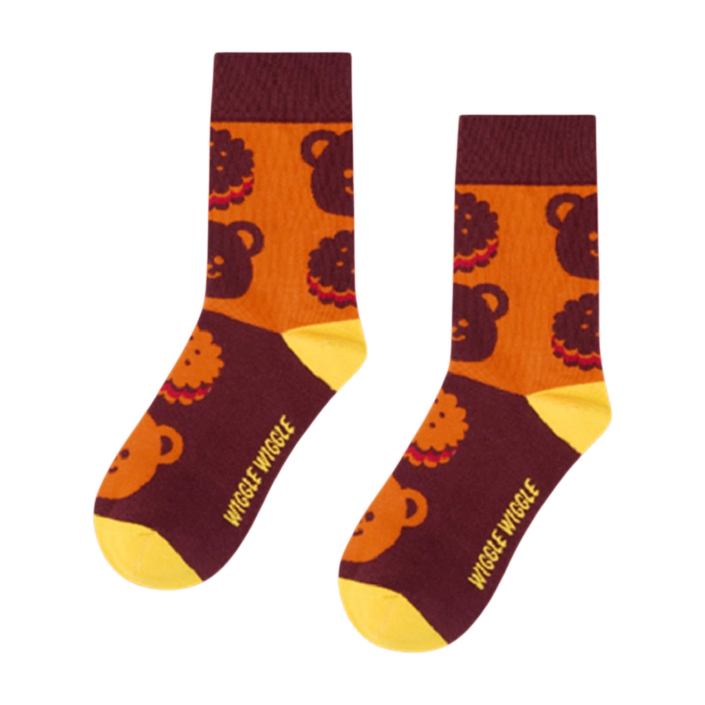 Wiggle Wiggle Pattern Socks, Wiggle Bear Cookie