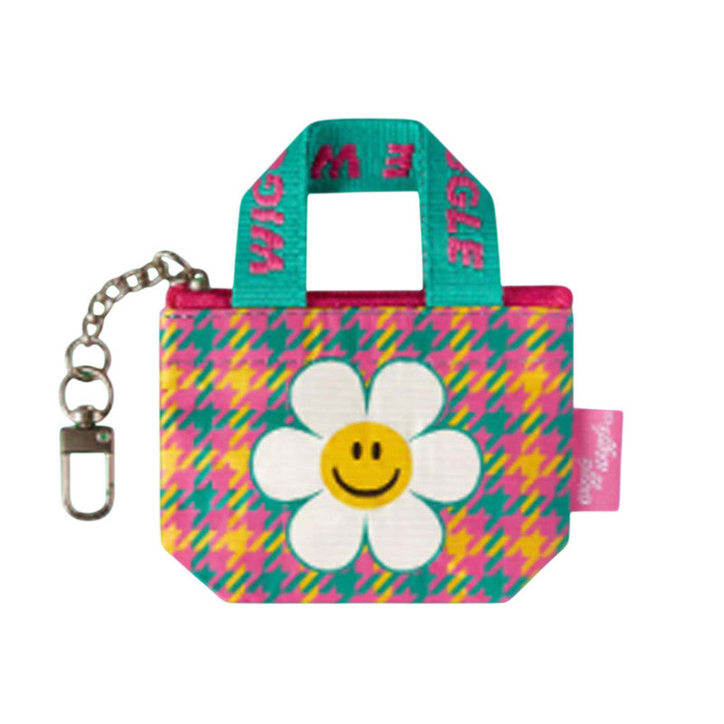 Wiggle Wiggle Mini Tarp Bag Keyring, Hound Tooth Check