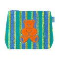 Wiggle Wiggle Fleece Pouch, Teddy Bear