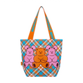 Wiggle Wiggle Reusable Shopper Bag Small, Bear & Bunny