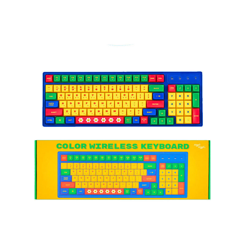 Wiggle Wiggle Color Wireless Keyboard, Blue