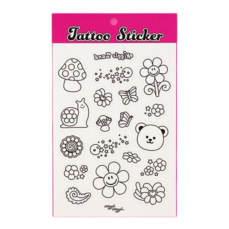 Wiggle Wiggle Tattoo Sticker, Popping Land