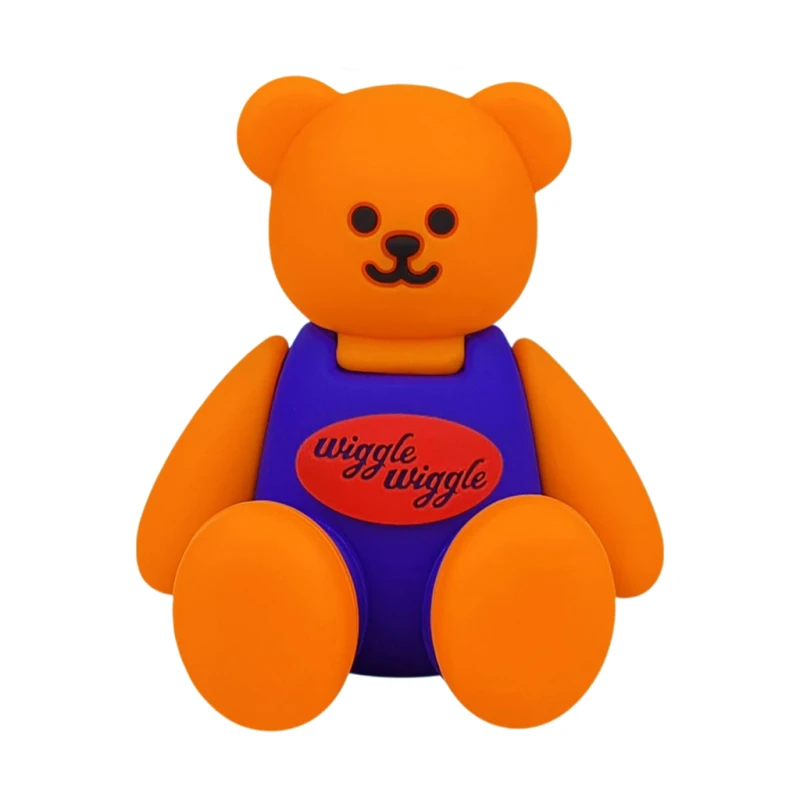 Wiggle Wiggle Silicone Charm, Wiggle Bear