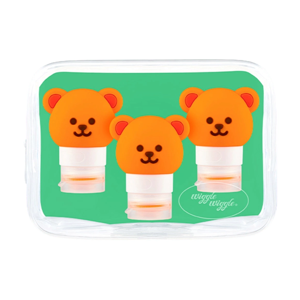 Wiggle Wiggle Travel Bottle 3 pieces Set, Wiggle Bear 60ml