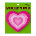 Wiggle Wiggle Sticky Memo Wiggle Heart Pink