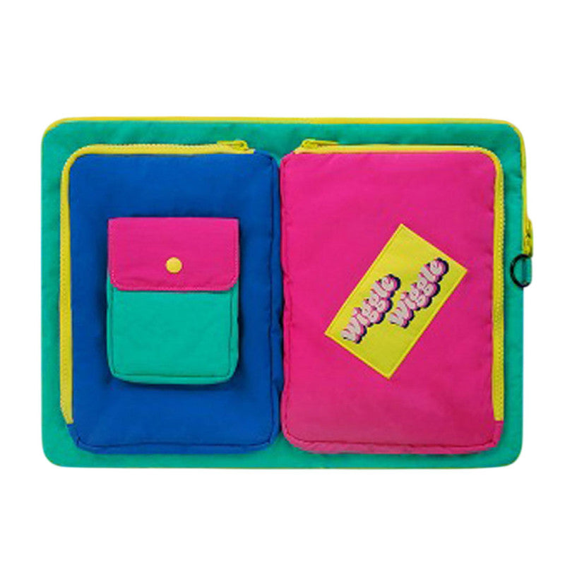 Wiggle Wiggle Pocket Laptop Pouch, Green