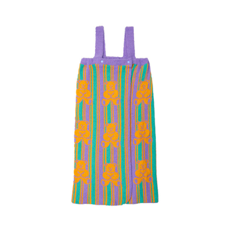 Wiggle Wiggle Bath Wrap Towel, Teddy Bear