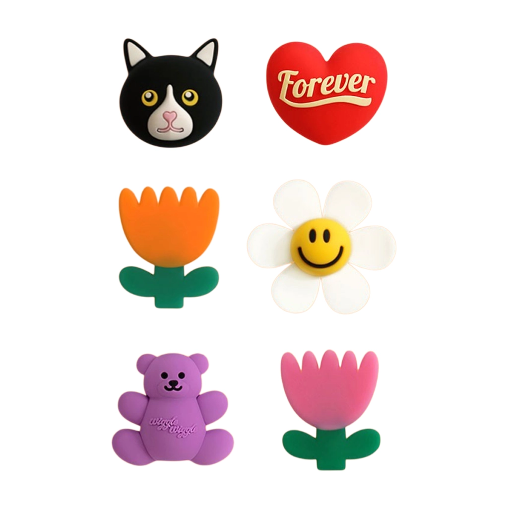 Wiggle Wiggle Silicone Charms 6 pieces Set