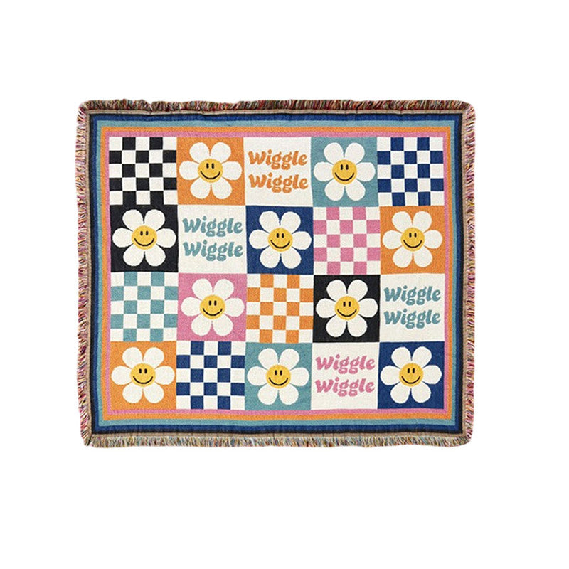 Wiggle Wiggle Square Rug, Checkerboard