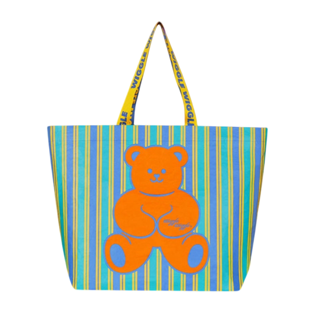 Wiggle Wiggle Reusable Shopper Bag Large, Teddy Bear