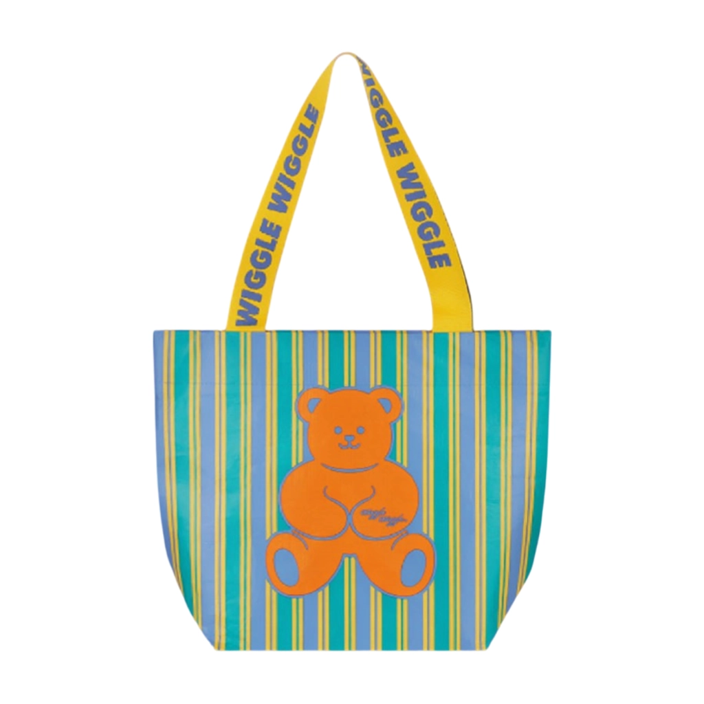 Wiggle Wiggle Reusable Shopper Bag Small, Teddy Bear