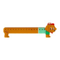 Wiggle Wiggle Acrylic Ruler, Funny Puppy